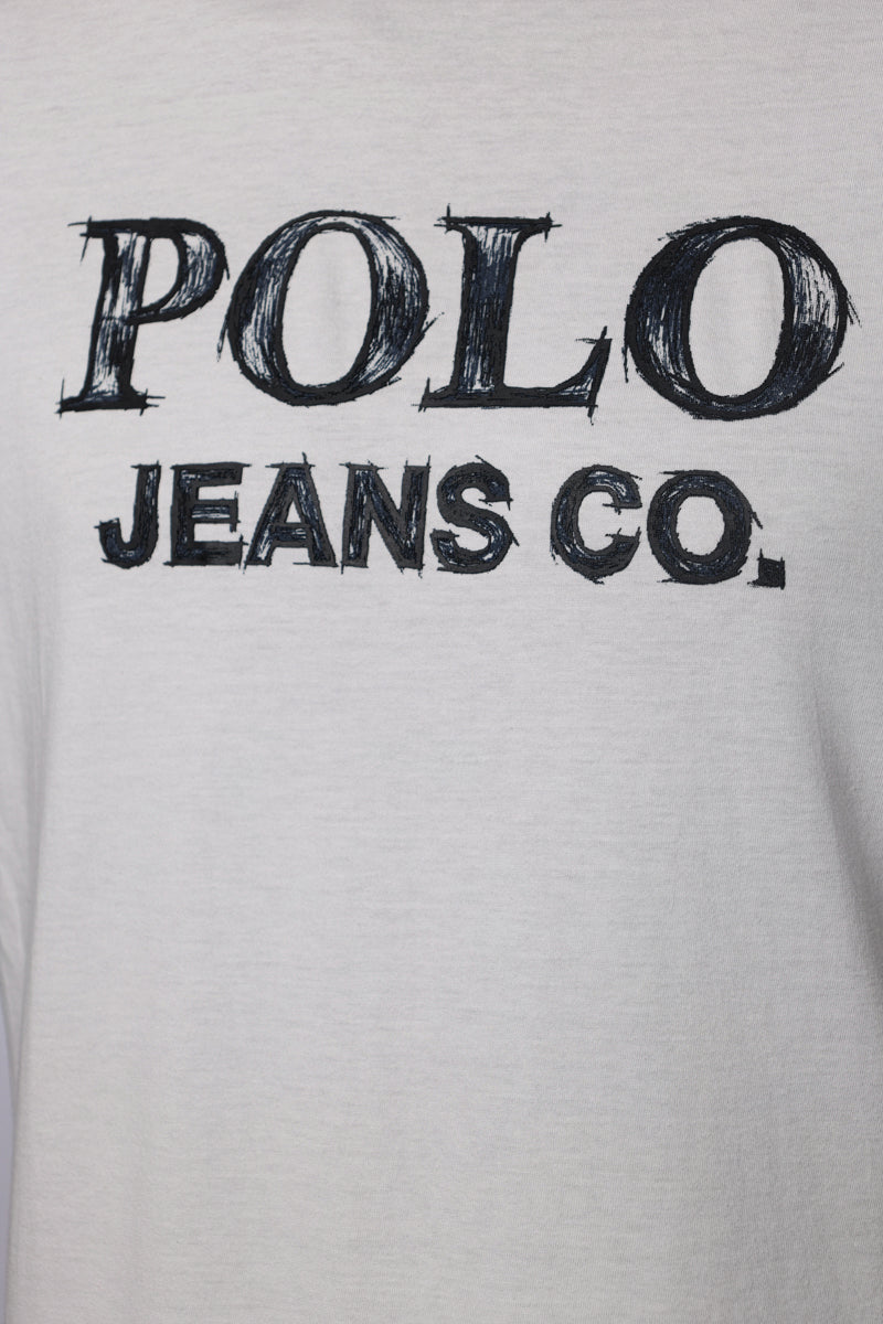Polo T-Shirt Logo White